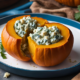 Calabaza asada con queso azul