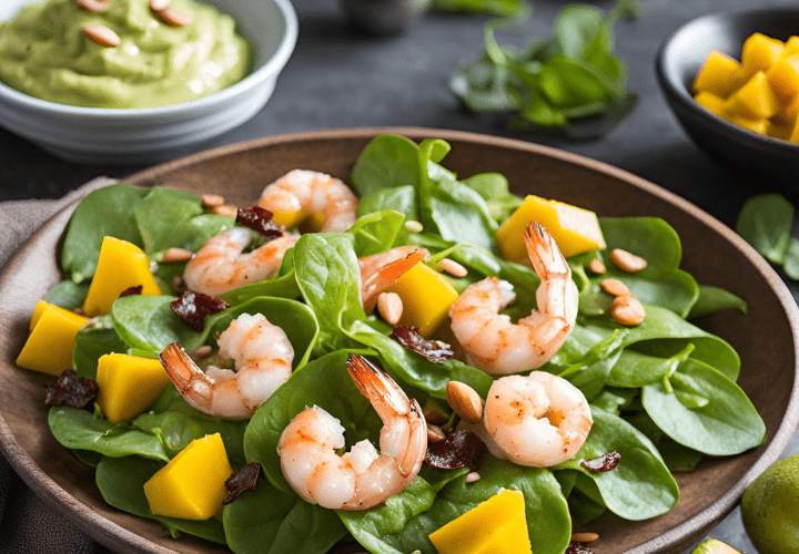 Ensalada de Langostinos y Mango